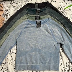 Bundle of VS PINK Seamless crop tops